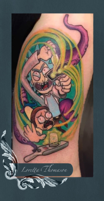 Loretta Thomason rick morty tattoo